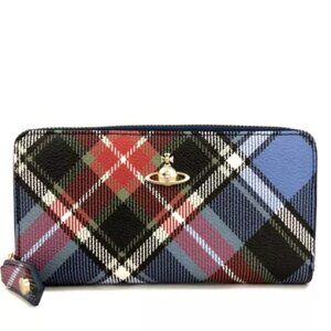 Vivienne Westwood Orb PVC Leather Long Zip Around Wallet/8AA0347